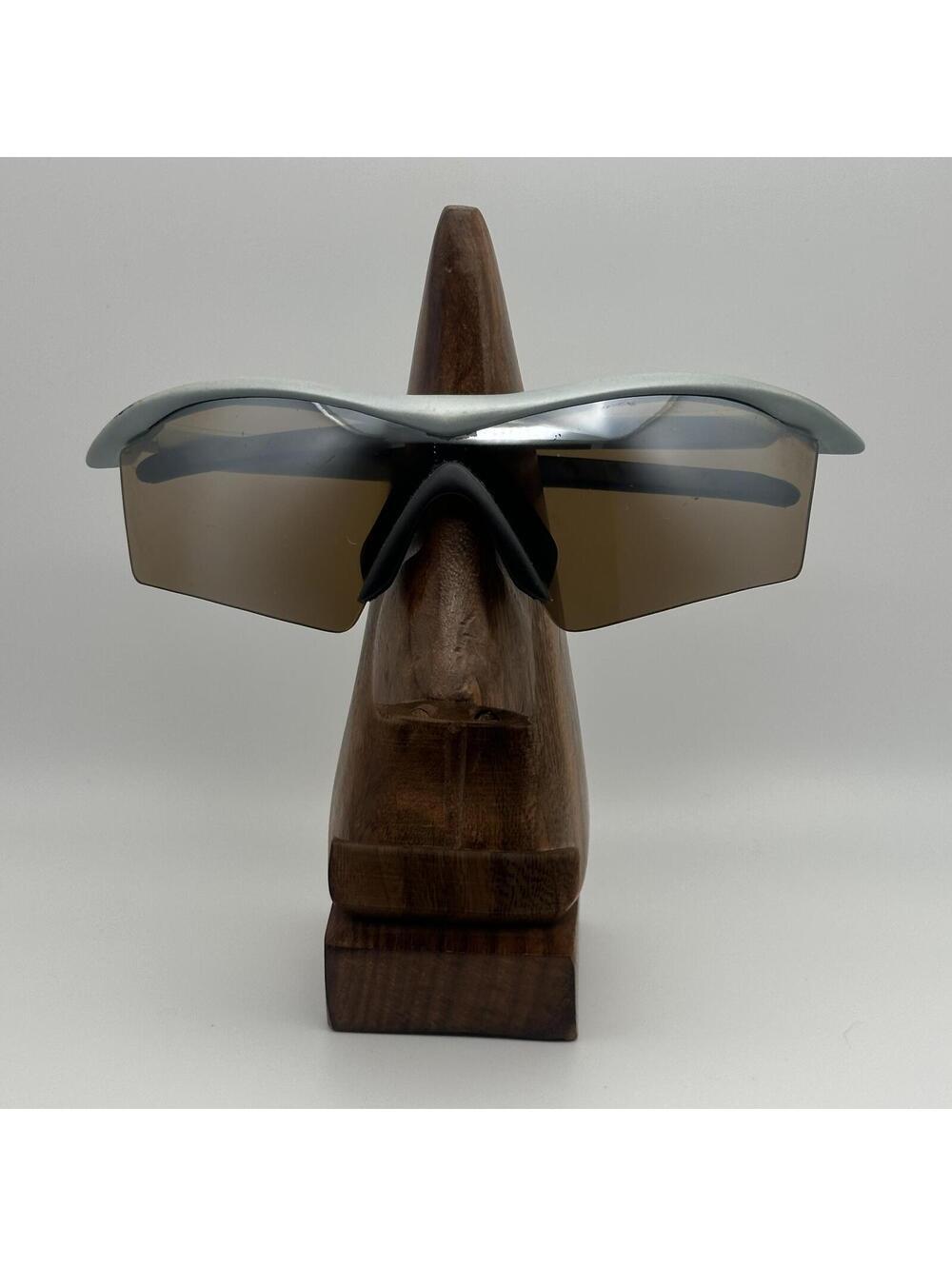 Smith Wraparound Sport Sunglasses Gray Black Brown Lens